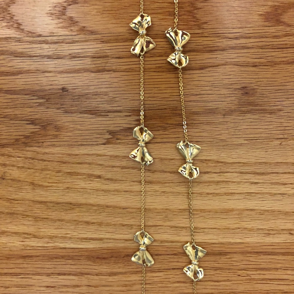 J Crew 18in bow necklace
